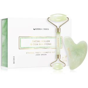 KORIKA - Face Roller & Gua Sha - Massageroller - Jade Green