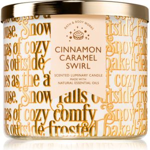 Bath & Body Works Cinnamon Caramel Swirl geurkaars 411 g
