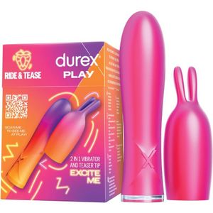 Durex Play Vibe & Tease vibrator met clitorsstimulator 1 st