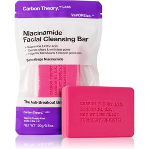 Carbon Theory Facial Cleansing Bar Niacinamide Reinigingszeep voor het Gezicht Pink 100 g