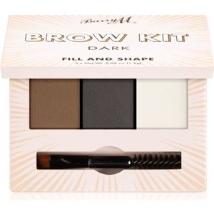 Barry M - Fill and Shape Brow Kit - Wenkbrauw Verzorgingsset - Tint Dark - 3x1,5 gr
