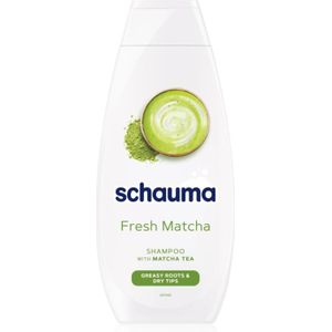 Schwarzkopf Schauma Fresh Matcha reinigende, ontgiftende shampoo voor vette hoofdhuid en droge haarpunten 400 ml