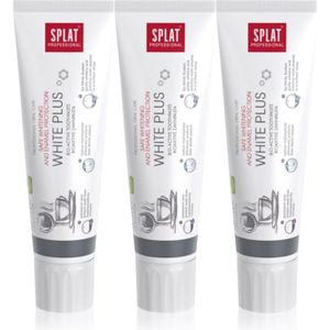 Splat - Professional White Plus - Tandpasta - 3x100 ml - Milde Whitening en Tandglazuur Bescherming