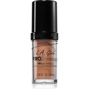 L.A. Girl Cosmetics - PRO. Coverage - Verhelderende Vloeibare Make-up - Nude Beige - 28 ml