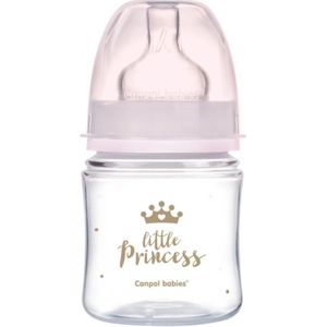 Canpol babies Royal Baby babyfles 0m+ Pink 120 ml