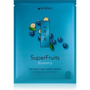 KORIKA - SuperFruits Blueberry - Detoxifying Sheet Mask - 25 g