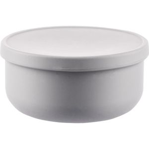 Zopa Silicone Bowl with Lid siliconen schaaltje met dop Dove Grey 1 st