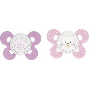 Chicco Physio Comfort 6-16m fopspeen Girl - Dots/Cat 2 st