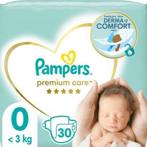 Pampers Premium Care Size 0 wegwerpluiers < 3kg 30 st