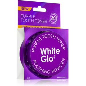 White Glo Purple Tooth Toner Powder Whitening Tandpoeder 30 g