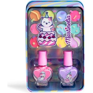 Martinelia - Yummy Eyes & Nails - Set voor Kinderen - Meisjes - Metalen Doos