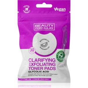 Beauty Formulas Glycolic Acid Make-up Remover Pads 30 st