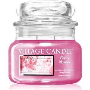 Village Candle Cherry Blossom geurkaars (Glass Lid) 262 gr