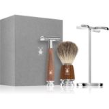 MÜHLE - RYTMO - Scheerset - 3-delig - Scheermes - Scheerkwast met Dassenhaar - Statief van Verchroomd Metaal