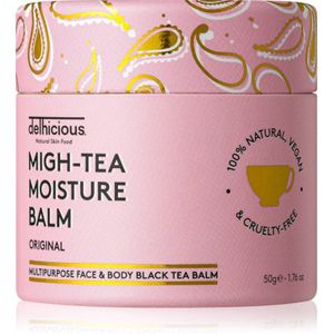 delhicious MIGH-TEA MOISTURE BALM multifunctionele balsem voor Zeer Droge en Gevoelige Huid 50 g