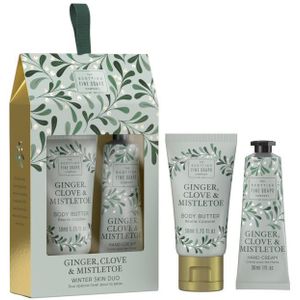 Scottish Fine Soaps Ginger, Clove & Mistletoe Winter Skin Duo Gift Set (voor het Lichaam )
