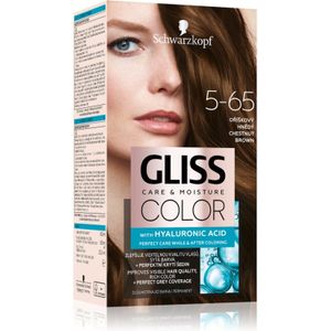 Schwarzkopf Gliss Color Pernamente Haarkleuring Tint 5-65 Chestnut Brown 1 st