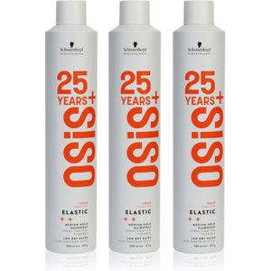 Schwarzkopf Professional - Osis+ Elastic - Haarlak - 3x500 ml