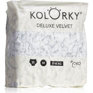 Kolorky Deluxe Velvet Love Live Laugh eco-wegwerpluiers Maat M 5-8 Kg 21 st