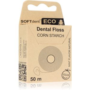 SOFTdent ECO Corn Starch Dentale Flosdraad Mint 50 m