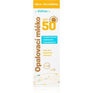 MedPharma Suntan Lotion SPF50 Bruiningsmelk met Hoge UV Bescherming 230 ml