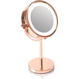 Rio MMST Spiegel met Ringverlichting - Make-upspiegel - Rose/Goud - Ø15,5cm