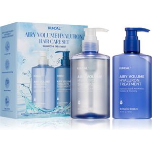 KUNDAL Airy Volume Hyaluron Set Gift Set voor het Haar