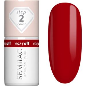 Semilac Easy Off Step 2 Gel Nagellak voor UV/LED Lamp Tint The Red Core 7 ml