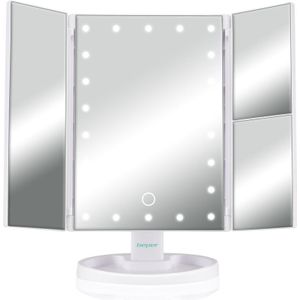 Beper P302VIS050 - Make-up spiegel met LED verlichting en vergrootte delen.