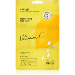 Kilig Vitamin C Regenerating Gelmasker voor het Gezicht 3x7 g