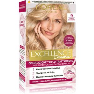 L’Oréal Paris Excellence Creme Haarkleuring Tint 9 Biondo Chiarissimo 1 st