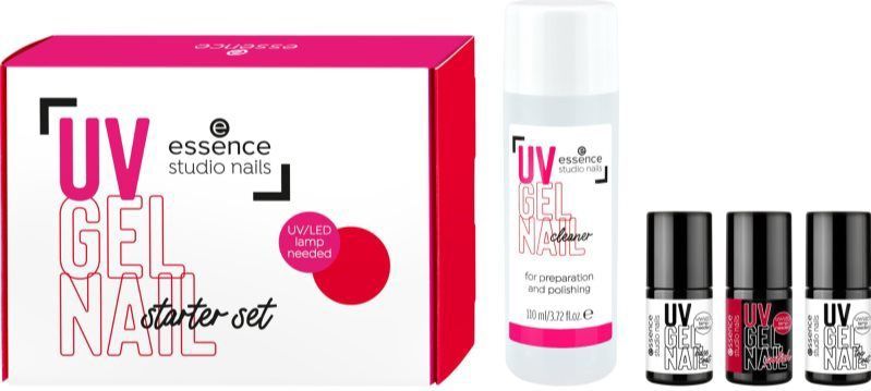 Essence - Studio Nails - Nagellak Set - Rood - 4 Stuks