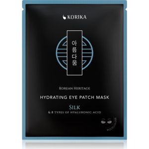 KORIKA Korean Heritage Silk & 8 Types of Hyaluronic Acid Hydrating Eye Patch Mask Hydraterende Masker voor Oogcontouren 2 st