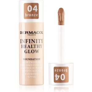 Dermacol Infinity Healthy Glow Vloeibare Foundation SPF 10 Tint 04 Bronze 20 g