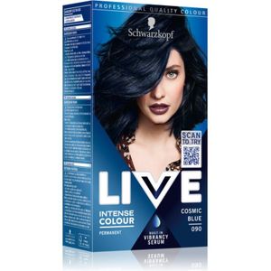 Schwarzkopf LIVE Intense Colour Pernamente Haarkleuring Tint 090 Cosmic Blue 1 st
