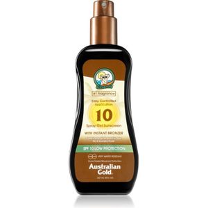 Australian Gold Spray Gel Sunscreen With Instant Bronzer beschermende bruiningsspray met Bronzer SPF 10 237 ml