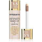Dermacol Infinity extreem dekkende foundation SPF 15 Tint 1.5 Ivory 20 g
