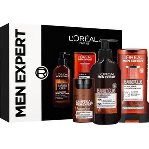 L’Oréal Paris Men Expert Barber Club - Cosmetica Set voor Mannen - 3 st - Inclusief Reinigingsgel Douchegel en Hydraterende Crème