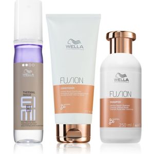 Wella Professionals - Fusion - Cosmetische Set - Gekleurd en Beschadigd Haar - 3 Stuks
