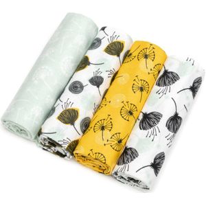 T-Tomi Cloth Diapers Dandelions stoffen luiers 76x76 cm 4 st