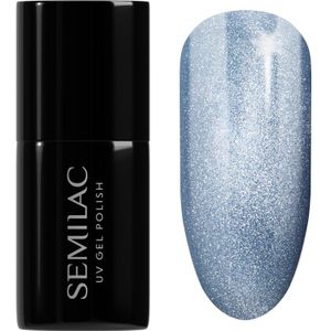 Semilac UV Hybrid Gloss GALA Gel Nagellak voor UV/LED Lamp Tint 665 Blueberry Gloss 7 ml