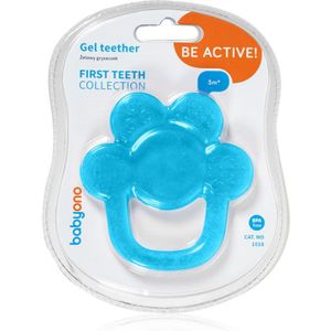 BabyOno Be Active Gel Teether bijtring Flower Blue 1 st