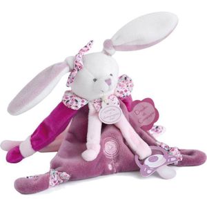 Doudou Gift Set Bunny with Soother Clip pluche knuffel met clip 1 st
