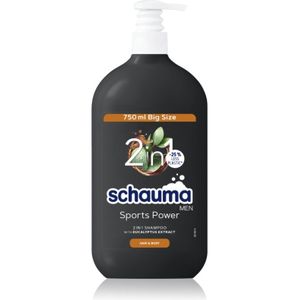 Schwarzkopf - Schauma MEN - Douchegel & Shampoo 2in1 - Sports Power - 750 ml