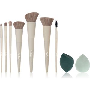 So Eco Exclusive Brush & Sponge Set Complexion Sponge Penselen Set