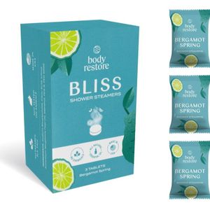 Body Restore Bliss Shower Steamers douchetabletten geuren Bergamot Spring 3 st