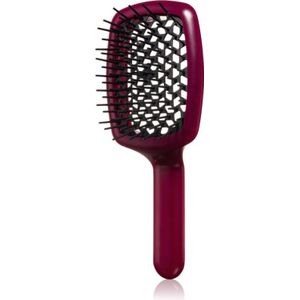 Janeke Curvy - Vented Brush - Platte Haarborstel - Ergonomisch - Nylon Borstelharen