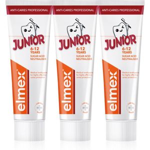 Elmex Anti-Caries Professional Junior Tandpasta voor Kinderen 3x75 ml