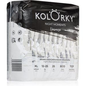 Kolorky Night Moments eco-wegwerpluiers voor Complete Bescherming gedurend de Nacht Maat XL 12-25 kg 25 st