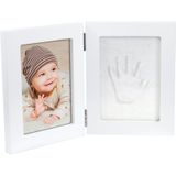 Happy Hands Double Frame Small baby afdrukset White 10 cm x 15 cm + 13 cm x 17 cm 1 st
